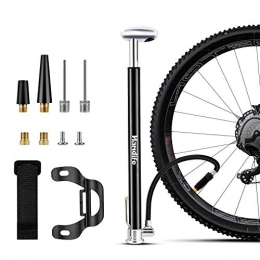 HaNdife Accessori Pompa da bicicletta, portatile, per valvola Presta e Schrader, mini pompa ad aria per bicicletta, 160 psi, con ago a sfera multi, gonfiaggio super veloce per pneumatici compatibile con biciclette