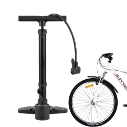 Pompa da pavimento per bici con manometro, Gonfiatore ergonomico da pavimento per bicicletta con valvole Presta e Schrader, Dispositivi di gonfiaggio per Moto, Mountain Bike, Bici da Strada, Toseky