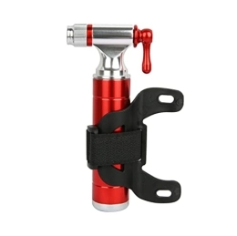 Huachaoxiang Pompe da bici Pompa Per Biciclette CO2 Gonfiatore, Mini Portatile Mini Leggero in Lega Di Alluminio Mountain Bike Bike Bike Pompa Per Tubi Flessibili, Rosso