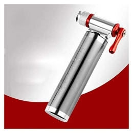 qazwsx Pompe da bici qazwsx La Testa del Gonfiatore È Semplice E Veloce ， Bottiglia Gonfiabile per Bicicletta ， Pompa Rapida Portatile Dell'anidride Carbonica della Bici della (Color : Without Gas Cylinder Silver)