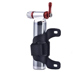 QITERSTAR Accessori QITERSTAR Gonfiatore per Pneumatici da Bicicletta, Mini Pompa di gonfiaggio C-O2 Argento, per Articoli gonfiabili Schrader Cycling Camping Presta attività all'aperto