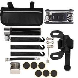 Tomanbery Accessori Tomanbery Kit di Riparazione per gonfiatore Durevole per Pompa da Bicicletta Portatile Alta robustezza Resistente all'Usura per Gare di Allenamento per l'intrattenimento Domestico(Black)