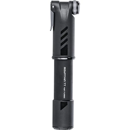 Topeak Pompe da bici Topeak Mountain TT Twin Turbo - Mini pompa con manometro, colore: Nero