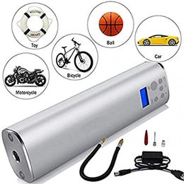 YBCD Accessori YBCD Pompa ad Aria elettrica per Bicicletta, Pompa ad Aria elettrica per Bicicletta con manometro, Batteria Ricaricabile da 60W 130PSI con Luce a LED, per gonfiaggio di Biciclette e Palline