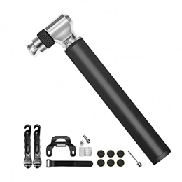 ZZHH Pompe da bici ZZHH Mini Bike Pump Frame Adatto a Presta e Schrader 300 PSI Accurata Pompa per Pneumatici per Biciclette (Color : Black)