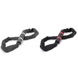 COKAMOZ Accessories 2Pcs Bicycle Lock Chain Lock Mountain Bike Lock Password Chain Lock