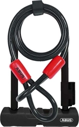 ABUS Accessories ABUS 81062 Ultra 410 Mini LS (7”) + Cobra 10 / 120 Black Bike Lock, 5 UK