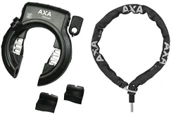 EMIUP Bike Lock AXA Defender "Art" Frame Lock 01200108 K, Bicycle Lock with Axa Chain RLC100