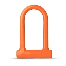 Joycaling Bike Lock Bicycle Lock Anti-theft Bicycle U Lock MTB Road Mountain Bike Steel Security Lock U-Locks Cycling Locks Bike Accessories For All Bicycle Motorbike Gate Fence (Size:19.5 * 12.7cm; Color:Orange)