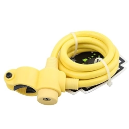 PURRL Bike Lock Bike Cable Locks Anti Theft Cable Security For Handles On Stand Up Paddle Boards. Includes 2 Keys. Bicycle Cable Lock Waterproof (Color : Yellow, Size : 120CMX10MM) little surprise