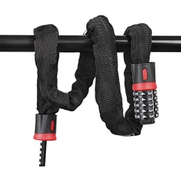 GuangLiu Bike Lock Bike Locks Combination Bike Lock Bike Lock Chain Cycling Chain Locks Ensure The Safety Of Bicycles black, 1.5m