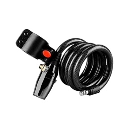  Bike Lock Bike Locks With Alarm, Bicycle Lock Mount Holder, Anti-scratch Coating, Thickened Steel Cable Lock, Anti-theft, Very Unlikely To Be Broken