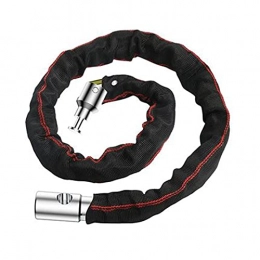  Bike Lock Chain Locks Heavy-duty Anti-cutting Chain Lock, Outdoor Anti-theft Safety Chain Lock And Wear-resistant Cloth Cover, used For Bicycles Motorcycles And Scooters(Size:1m-5.6mm)