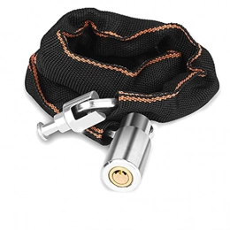  Bike Lock Chain Locks Portable Chain Lock, Safety Anti-theft Lock Nylon Cloth Cover, Exquisite And Compact Chain Lock, Bicycle And Motorcycle(Size:0.65m)