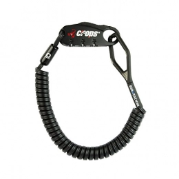 CROPS Bike Lock CROPS Pro Q4-Biro Cable Lock - Light Weight - Adjustable Combination - Shape Memory Material - Folds Back to Compact Shape - Anti Theft