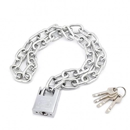  Bike Lock Cycling Lock Outdoor Anti-theft Security Chain Lock, Portable Chain Lock, Used For Bicycle And Motorcycle Gate Fences, 4 Keys(Size:1M)