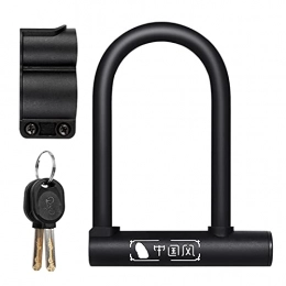 ELAULA Bike Lock ELAULA Bike Lock Security Anti-theft Password Lock Bicycle U Lock MTB Road Bike Wheel Lock 2 Keys Anti-Theft Safety Motorcycle Scooter Cycling Lock Bicycle Accessories (Color : Lock)