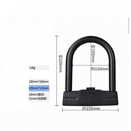 Gangkun Bike Lock Electric car Lock, Motorcycle Lock, Anti-Theft Lock, Battery Mountain Bike Lock, Anti-Hydraulic Shear, Password u-Lock-A