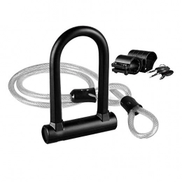 F adhere Bike Lock F adhere Bicycle U Lock, Anti-Theft Mountain Bike Bicycle Accessories Heavy Steel Safety Suit