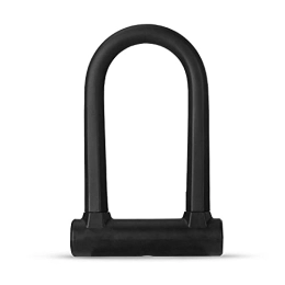 Gaodpz Bike Lock Gaodpz Bicycle Lock Bike Lock U Lock MTB Road Mountain Bike Motorcycle Lock Steel Security Lock with Keys Bicycle Accessorie (Color : Black)