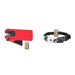 Hiplok Bike Lock Hiplok AIRLOK Secure Bicycle Storage Hanger, Red & Gold: Sold Secure Rated Wearable Chain Bicycle Lock