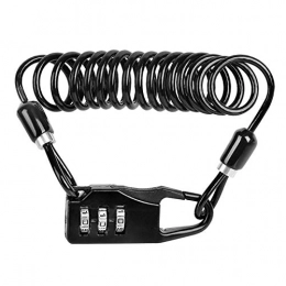 HPPSLT Accessories HPPSLT Bike lock Bicycle Lock Pword Device Anti Durable Number Long Spring Wire Bike Riding Safety Accessories Bicycle Lock bicycle lock