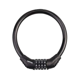 HPPSLT Bike Lock HPPSLT Bike lock Outdoor Bicycle Digital Password Lock Anti-theft Lock Mountain Bike Color Lock Security Code Bicycle Equipment Motorcycle-black bicycle lock (Color : Black)