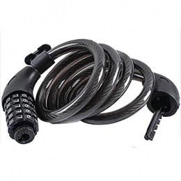 IOIOA Bike Lock IOIOA Bike Lock Cable High Security Cycling Lock 5-Digitls Codes Resettable 100, 000 Codes for Bike Cycle, Moto, Door, Gate Fence, 1.2Mx12mm