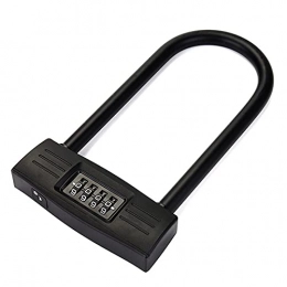 JINZHI Bike Lock JINZHI Bike U Lock, Anti-theft Lock Intelligent Password U-lock, U-Type 4 Digit Combination Password Coded Lock Password Lock for Mountain Road Bikes, Motorcycles