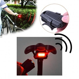 JLDSFPP Bike Lock JLDSFPP 4 In 1 Anti-theft Bike Security Alarm Wireless Remote Control Alerter Taillights Lock Warner Waterproof Bicycle lamp Accessories