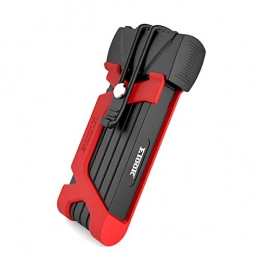 JLDSFPP Bike Lock JLDSFPP Etook Folding Lock Mountain Bike Bicycle E-Bike Lock Motorcycle Lock Bicycle Accessories Anti-Shear Of 12 Ton Hydraulic Cutter Et550-Red