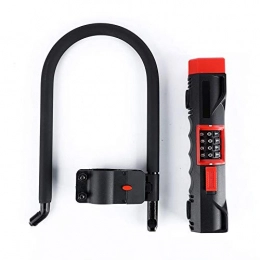 JLDSFPP Accessories JLDSFPP Upgraded Bicycle Lock Steel U-lock Cycling Motorcycle Electric Bicycle Anti-theft Locks Safety Password Bike Lock