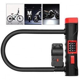 JW-YZWJ Accessories JW-YZWJ U-Shaped Anti-Theft Lock Battery Car Lock Password Lock Motorcycle Bicycle Lock Mountain Bike Accessories