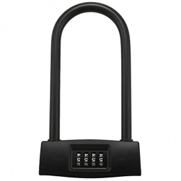 Katigan Accessories Katigan Bicycles U Lock, Heavy Duty Bike Scooter Motorcycles Combination Lock Combo Gate Lock for Anti TheftBlack