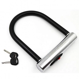 KIKIRon-Cycling Bike Lock KIKIRon-Cycling Bike U Lock Motorcycle Lock Electric Car Lock Bicycle Lock U-lock Empty Lock Cylinder (Color : Black, Size : One size)