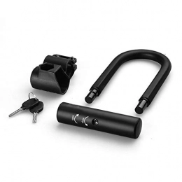 KJGHJ Bike Lock KJGHJ Bike Lock Bike U Lock And Cable Lock Steel MTB Road Bike Bicycle Lock Anti-violent Unlocking Super B Serpentine Lock Cylinder (Color : U Lock)