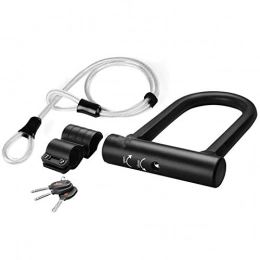 KJGHJ Bike Lock KJGHJ Bike Lock Bike U Lock Anti-theft MTB Road Bicycle Lock Heavy Duty Steel Security Bike Cable U-Locks Set Cycling Accessories，u Lock Mount