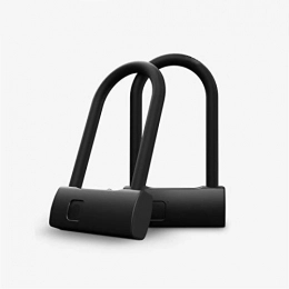 KJGHJ Bike Lock KJGHJ Bike Lock Smart Fingerprint U-lock Anti-theft Bicycle Motorcycle Lock Sliding Door Car Window Password Waterproof U-Lock (Color : Short version)