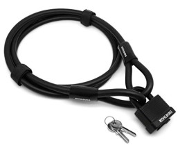 KOHLBURG Bike Lock KOHLBURG cable lock 2 meters / 79” long - steel cable 2 m for bicycle with hook and loop fasteners - steel cable 200 cm for garden furniture & as bike lock - with easy locking-mechanism