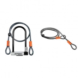 Kryptonite Bike Lock Kryptonite krytolok std with 4' flex & loop cable Krypto Flex 120 cm, 10 mm, grey