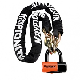 Kryptonite Bike Lock Kryptonite New York Chain 1217 Bicycle Lock with Evolution Series-4 14mm Disc Bike Lock