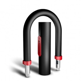 UFFD Bike Lock Lock Bike Lock, Heavy Duty Bicycle U Lock, Secure Locks Bike Locks Anti Theft for Bicycle (Color : Black, Size : 213mm-20mm)