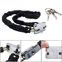 MASO Bike Lock MASO Bike Chain Lock Heavy Duty Padlock Anti-Theft Security Lock with 3 keys for Bicycle Motorcycle Mountain Road Cycling (Length 99 cm)