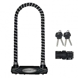 Master Lock Bike Lock Master Lock 11cm wide hardened steel u-lock with 28cm shackle length; reflective