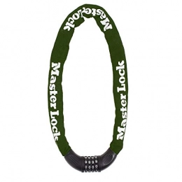 Master Lock Bike Lock Master Lock 8026EURD Bike Chain Combination Lock, Green, 0.60 X 8mm