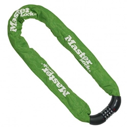 Master Lock Bike Lock Master Lock Bike Chain Lock [Combination Lock] [90 cm Chain] [Green] 8392EURDPROCOLG - Ideal for Bike, Electric Bike, Mountain Bike, Road Bike, Folding Bike