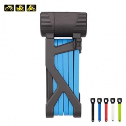 MDZZ Bike Lock Mdzz Bicycle Lock Anti-Theft Lock Joint Lock Folding Lock Bicycle Lock Bicycle Accessories (Color : Blue)