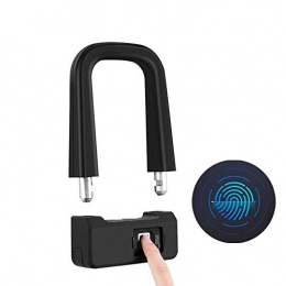 MDZZ Bike Lock Mdzz U Fingerprint Lock Smart Bicycle Motorcycle Lock Double Open Push-Pull Glass Door Shop Shop Anti-Theft U-Shaped Lock