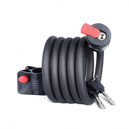 Mu Bike Lock MU Bicycle Lock, Mountain Bike Lock, Anti-Theft Wire Lock, Bicycle Accessories, Black