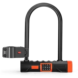 MXSXN Bike Lock MXSXN Heavy Duty Bike U Shape D Combination Lock - Ideal for Bikes, Mountain Bike, Electric Bike, Folding Bike, Road Bike